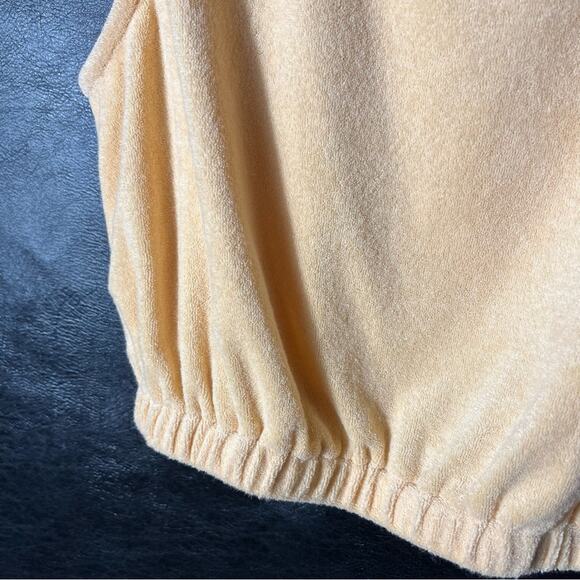 Mable Peach Terry Cloth Crop Tank Top Size Small - Picture 5 of 8